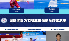 开云:张清淳、邓智瑄当选国际武联2024年度运动员